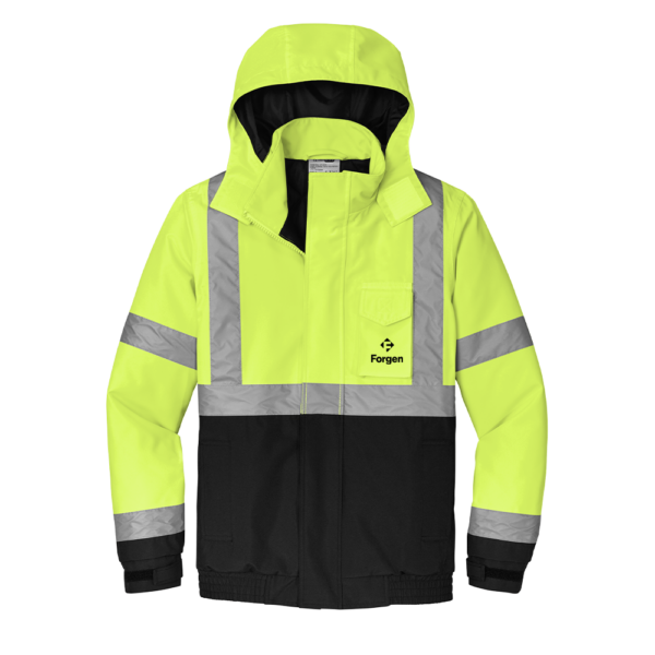 ANSI 107 Class 3 Economy Waterproof Insulated Bomber Jacket