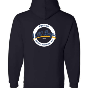 Hooded Sweatshirt - 1000 Days Injury Free (extended sizes) - Image 3